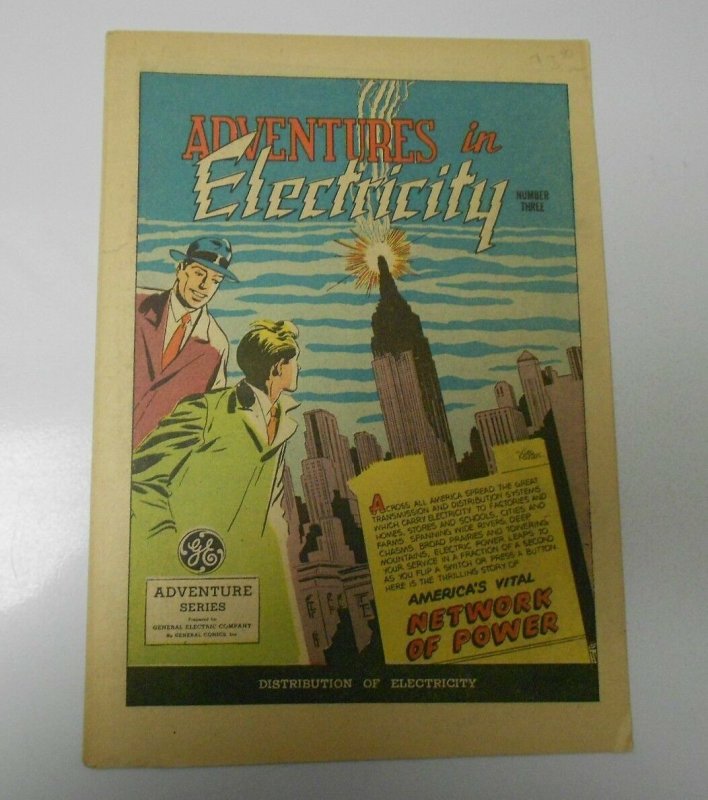 1946 ADVENTURES IN ELECTRICITY #3 Give-Away PROMO VF+ General Electric GE