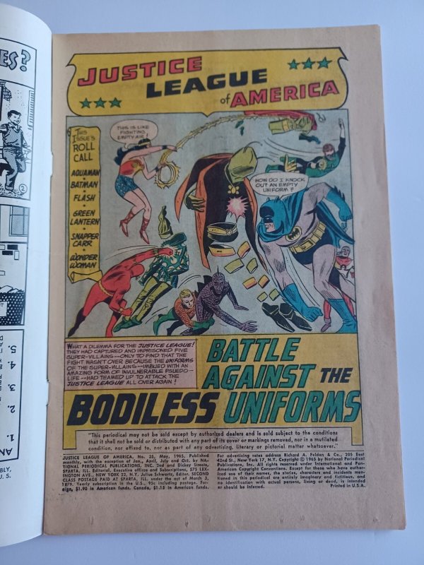 Justice League of America #35  - 1965 - VG