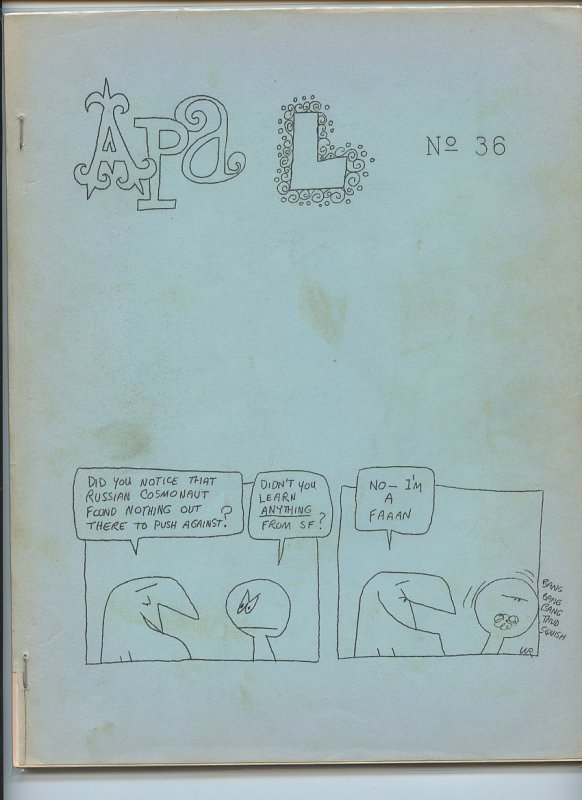 APA-L #36 – Fanzine from the Los Angeles Science Fantasy Society (June, 1965)