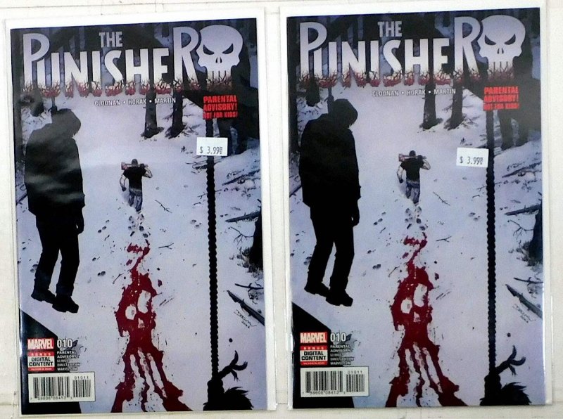 The Punisher Lot of 2 #10 x2 (2017) Marvel Comics 1st Print Comic Books