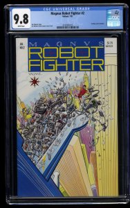 Magnus Robot Fighter (1991) #2 CGC NM/M 9.8 White Pages Jim Shooter Story!