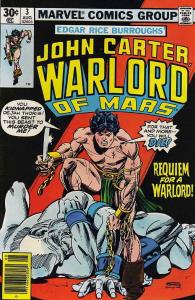 John Carter, Warlord of Mars #3 FN; Marvel | save on shipping - details inside