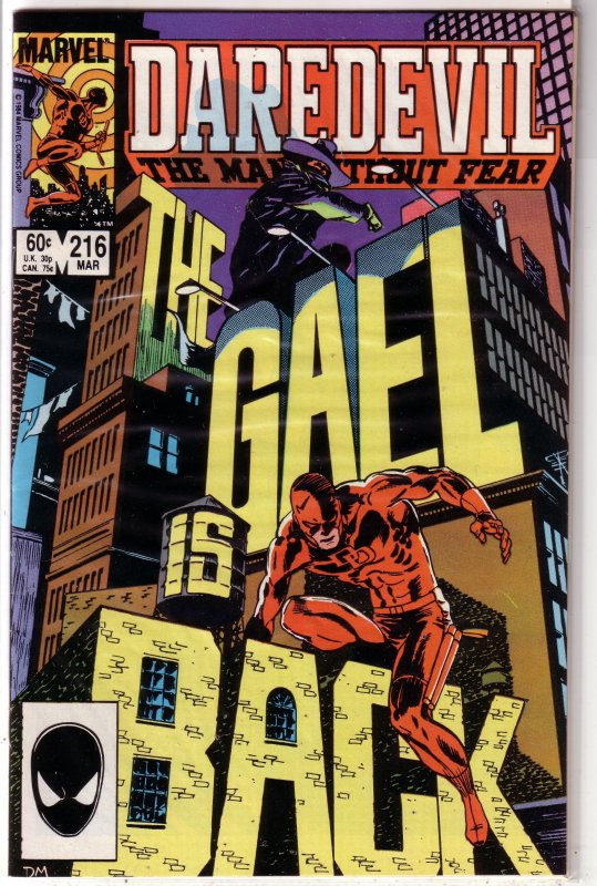 Daredevil   vol. 1   #216 VG O'Neil/Mazzucchelli