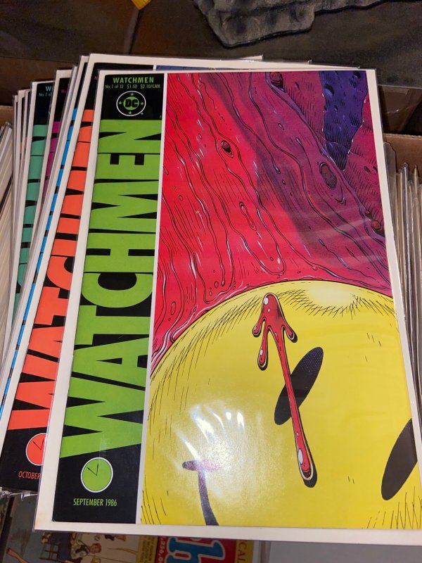 Watchmen (1988) Lot - Complete Mini Series Set w/#s 1-12, 1st Prints