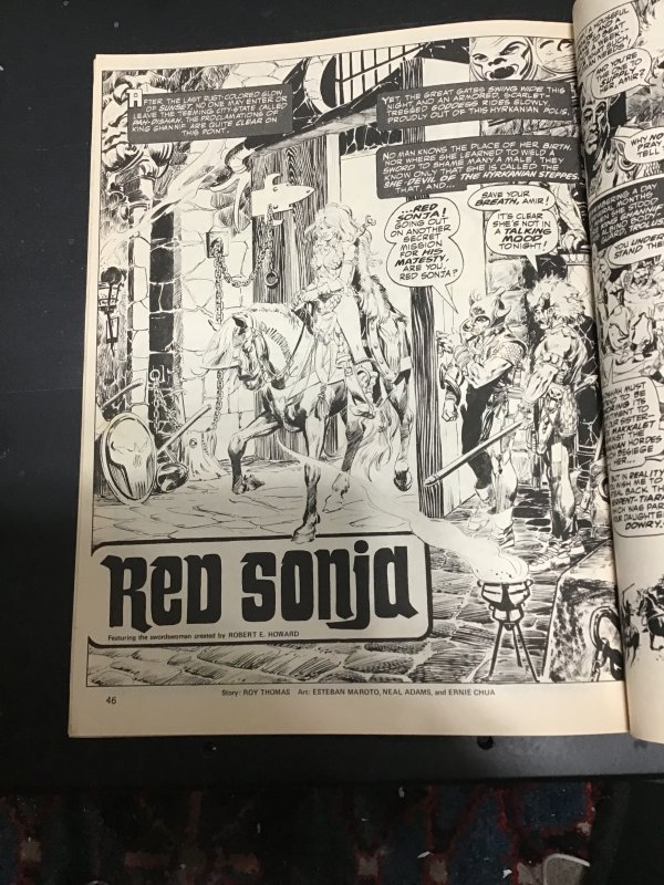 The Savage Sword of Conan #83 (1982) Red Sonja back story! Neil Adams inks! NM-