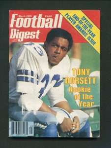 Football Digest / Tony Dorsett /  March 1978