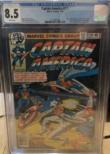 Captain America 229 CGC 8.0 OW/White Pages (Classic Cover!!)