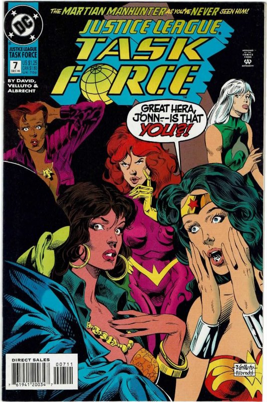 Justice League Task Force #7 Peter David Wonder Woman Dolphin NM  Comic  Books - Modern Age, DC Comics, Justice League, Superhero / HipComic