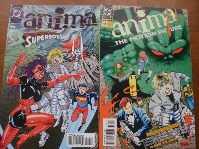 16 Near-Mint DC ANIMA #0 1 2 3 4 5 6 7 8 9 10 11 12 13 14 15 (1994) COMPLETE SET