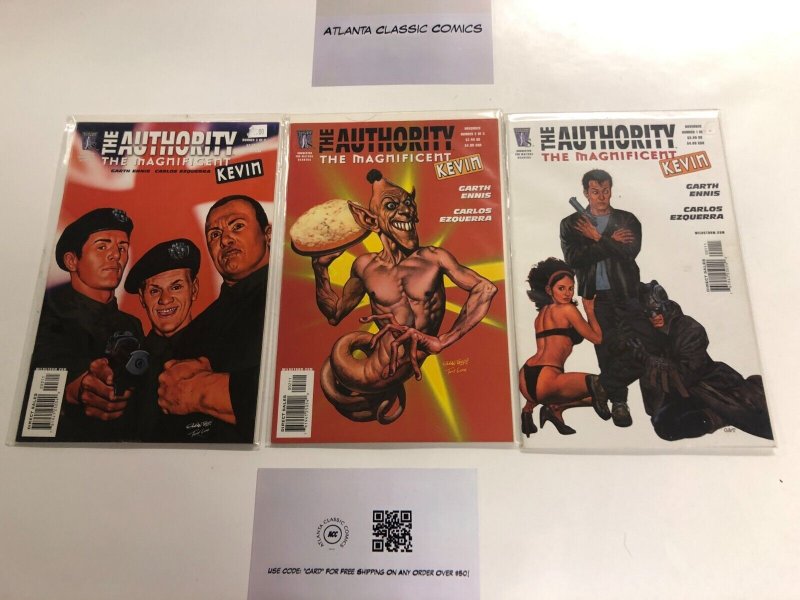 3 The Authority The Magnificent Kevin Indie Comics #1 2 3    39 KE4