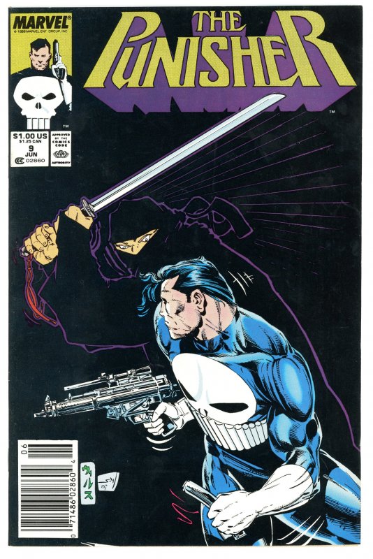 The Punisher 9 Fvf 70 Copper Age Marvel 1988 Mike Baron Whilce