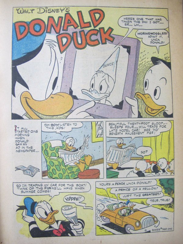 Walt Disney Duck Album Dell Comic #560 Golden Age 1954
