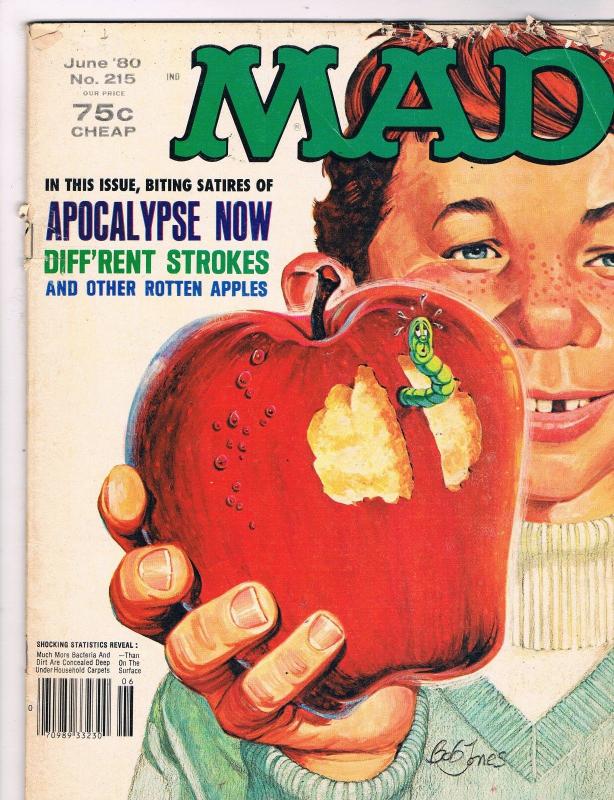 MAD Magazine # 215 MAD E.C. Publication Awesome Issue Funny Gag Magazines!!! S49