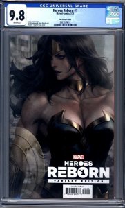Heroes Reborn #1 (CGC 9.8) AWESOME  'Artgerm' Lau Variant Cover 2021