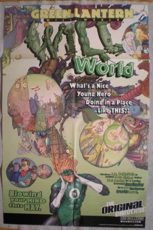 GREEN LANTERN WILL WORLD Promo poster, 22x 34, Unused, more Promos in store