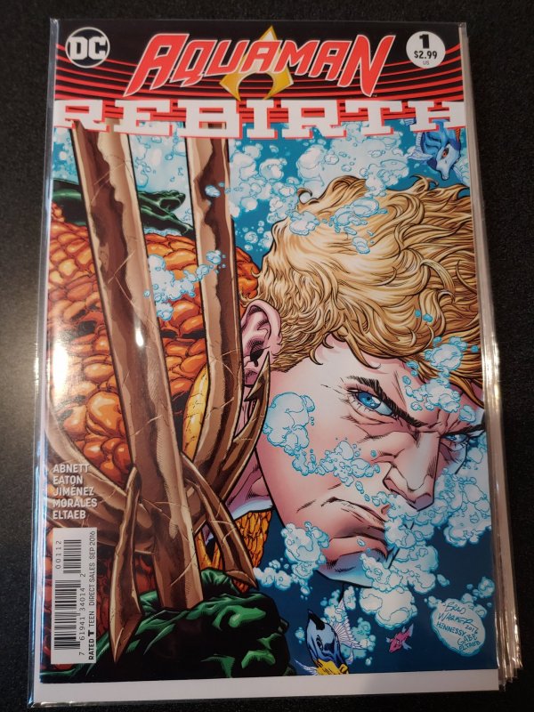 Aquaman Rebirth #1 2nd Print D.C.