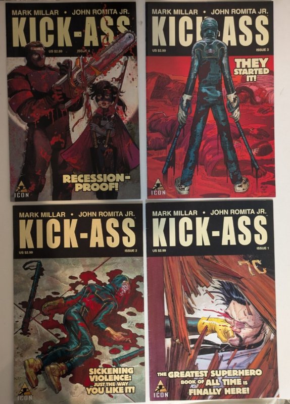 *Kick Ass v1 (2008, of 8) 1fn, 2-8vf  7hg+1bks