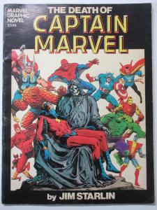 Death of Captain Marvel- Graphic Novel #1 Third 3rd Printing by Jim Starlin B