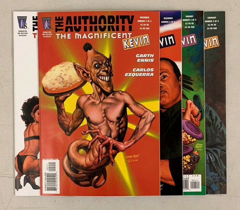 Authority The Magnificent Kevin (2005) #1-5 Set Garth Ennis 1 2 3 4 5 (8.0-9.0) 