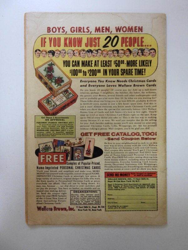 Sgt. Fury #3 (1963) GD- condition tears front cover, moisture damage