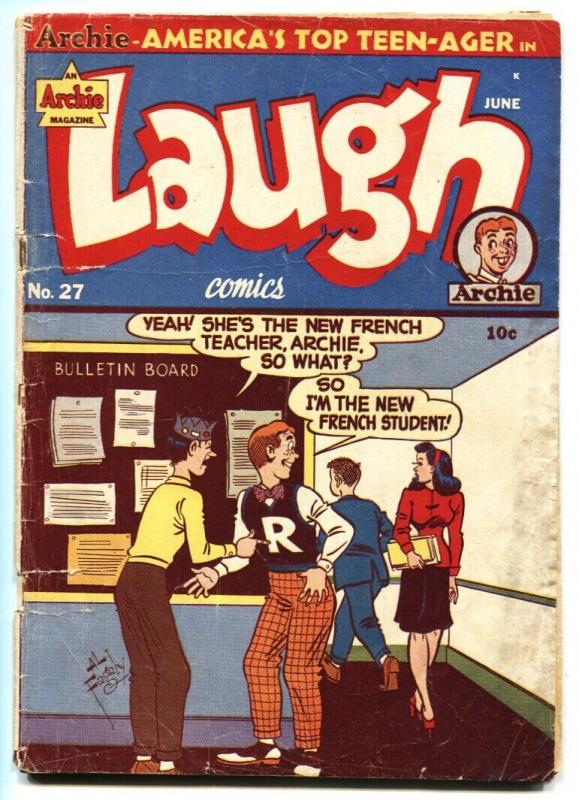 LAUGH COMICS #27 1948- ARCHIE COMICS-Lingerie panels