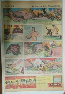 Tarzan Sunday Page #450 Burne Hogarth from 10/22/1939 Very Rare Full Page Size 