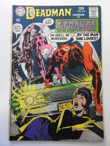 Strange Adventures #214 (1968) VG Condition centerfold detached top staple