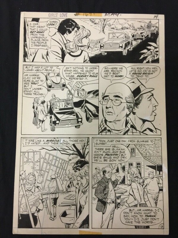 Girls' Love Stories #169 Page 14 Original Comic Art Colletta Jay Scott Pike