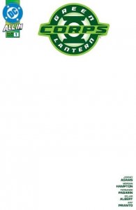 Green Lantern Corps #1 2025 Blank Cover E DC Comics BL02