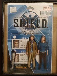 Marvel Comics FURY: SHIELD 50TH ANNIVERSARY #1 Action Figure Variant Cover. Nw64