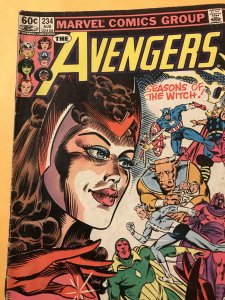 THE AVENGERS #234 : Marvel 8/83 VG; Scarlet Witch story, Newsstand