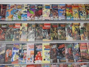 Huge Lot 200+ Comics W/ Tarzan, Groo, Grim Jack, The Fly+ Avg Fine- Condition!