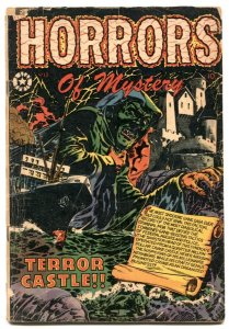 Horrors of Mystery #13 1953- LB COLE HORROR COVER- G