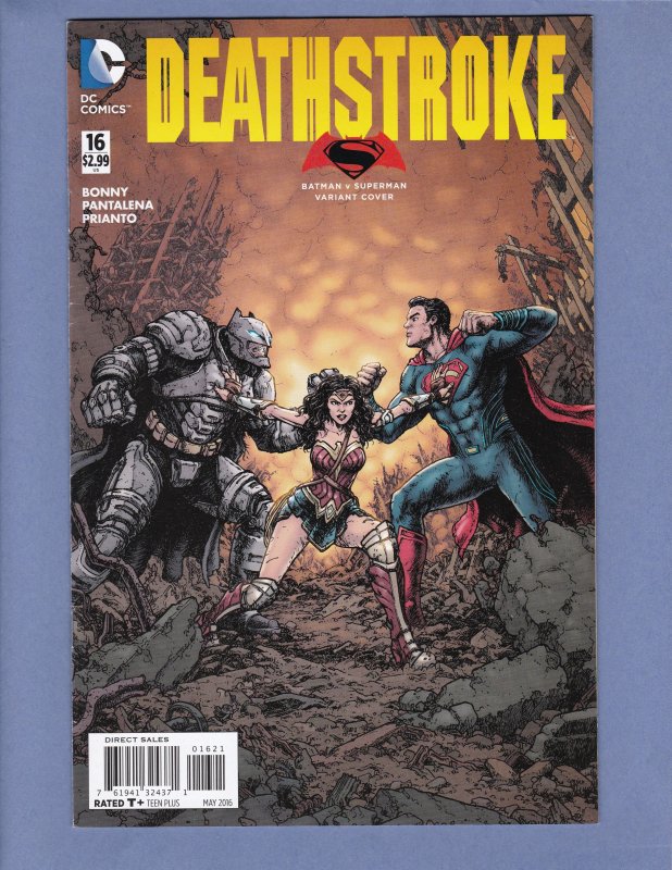 Deathstroke #16 FN/VF Batman v Superman Variant Cover DC 2016