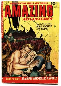 AMAZING ADVENTURES #6-Last issue-whipping-LEONARD STARR-1951