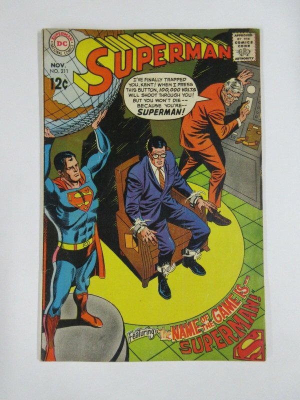 SUPERMAN (1939-1986)  211 VG Nov 1968