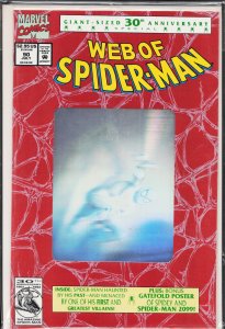 Web of Spider-Man #90 Second Print Cover (1992) Spider-Man