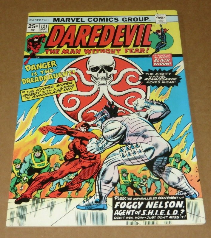 Daredevil #121 FN- 1975 Marvel Bronze Age Comic Book Foggy Nelson Nick Fury