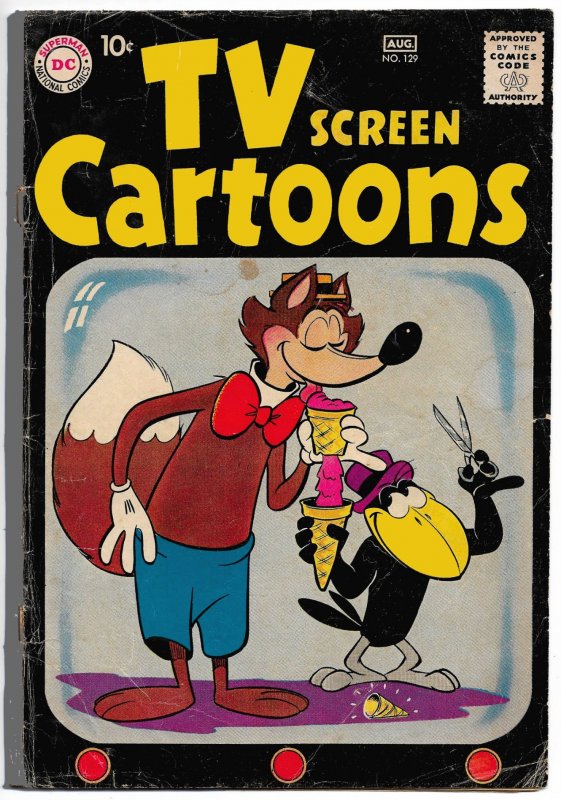 First 2 Issues of TV SCREEN CARTOONS #129, 130 (1959) 5.0 VG/FN Fox and Crow!