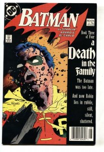 BATMAN #428 DEATH OF ROBIN-Newsstand variant-comic book-1988