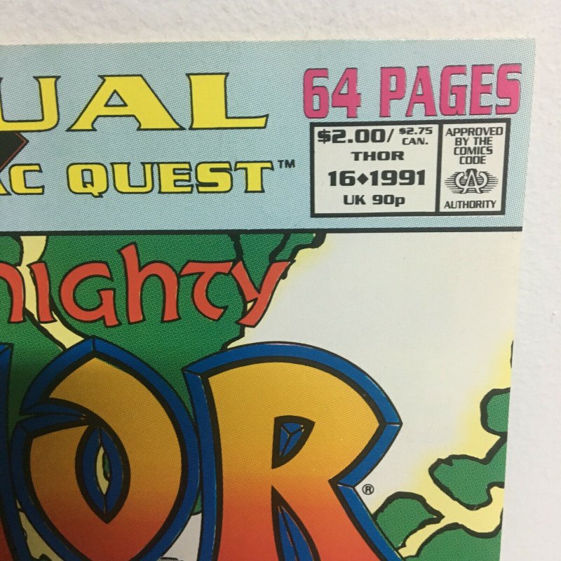 Mighty Thor Annual #16 The Korvac Quest Guardians of the Galaxy 1991 Copper Age