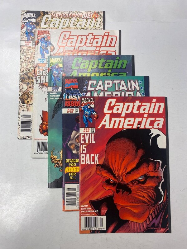 5 Captain America MARVEL comic books #8 9 11 12 14 67 KM15