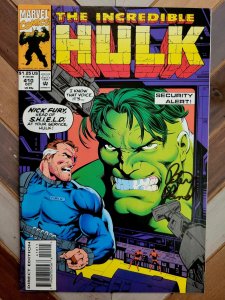 HULK #410 FN 6.0 (1993) Signed by writer Peter David ft Nick Fury & S.H.I.E.L.D.