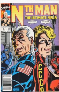 Nth Man the Ultimate Ninja #9 Newsstand Edition (1990) Nth Man