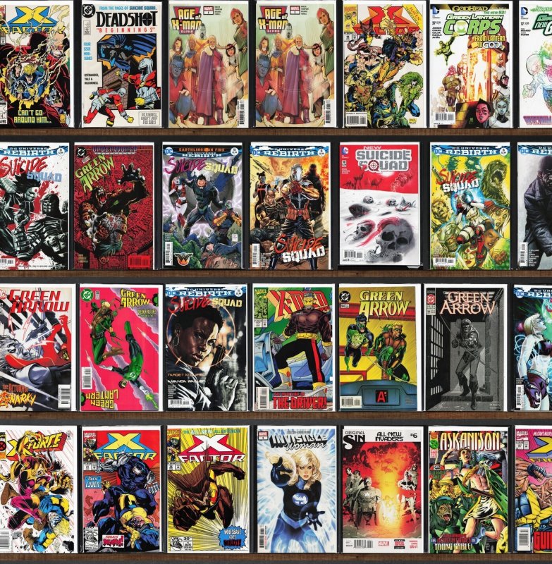 Huge Lot 130+ Comics with Green Arrow, Suicide Squad, X-Factor & More!