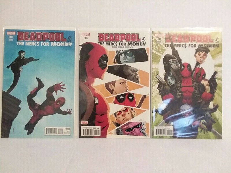 DEADPOOL:MERCS FOR MONEY - #4, 4 AND 5 - FREE SHIPPING