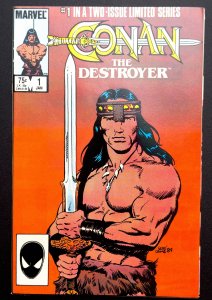 Conan the Destroyer #1,2  (1985) (2 bks Lot) [KEY] 1st Movie Adaptation - NM!