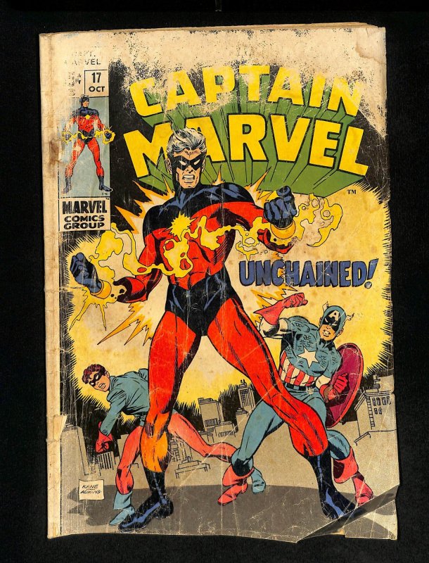 Captain Marvel (1968) #17 1st New Costume!