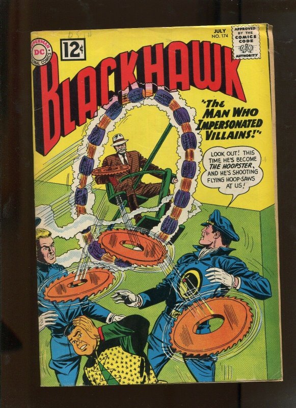 BLACKHAWK #174 (6.0) THE MAN WHO IMPERSONATED VILLIANS!