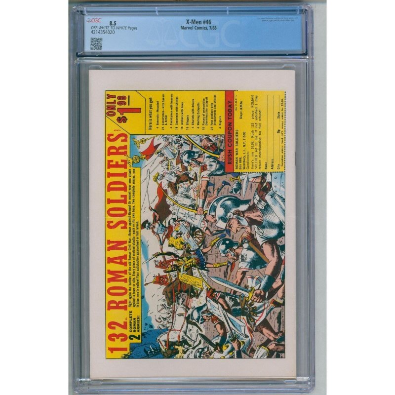 X-Men #46 CGC 8.5 Very Fine+